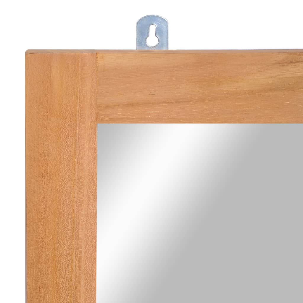 Miroir mural teck massif 50x70 cm