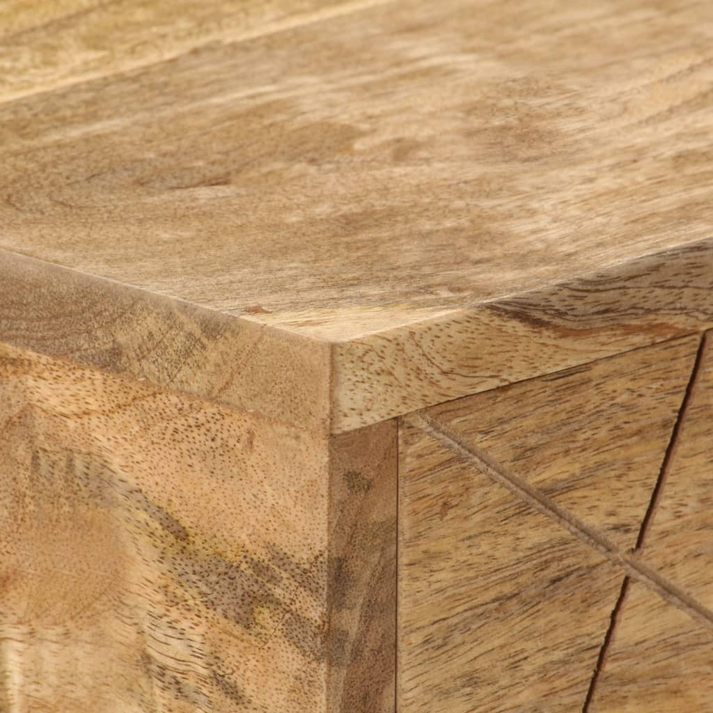 Desk with Drawers Solid Mango Wood 110x50x76 cm