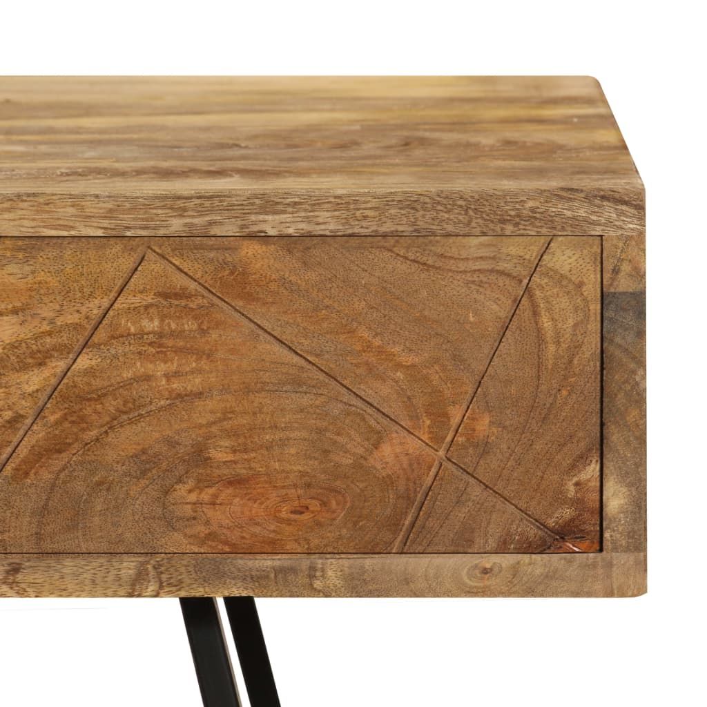 Desk with Drawers Solid Mango Wood 110x50x76 cm