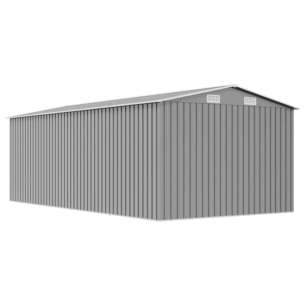 Gerätehaus 257x489x181 cm Metall Grau