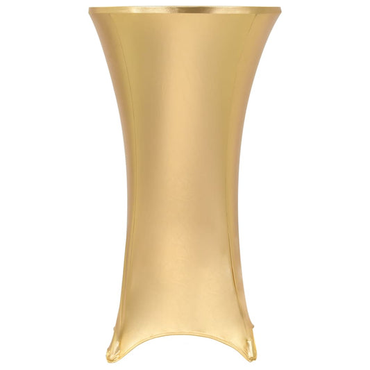 2 Stretch Tablecloths Golden 70 cm
