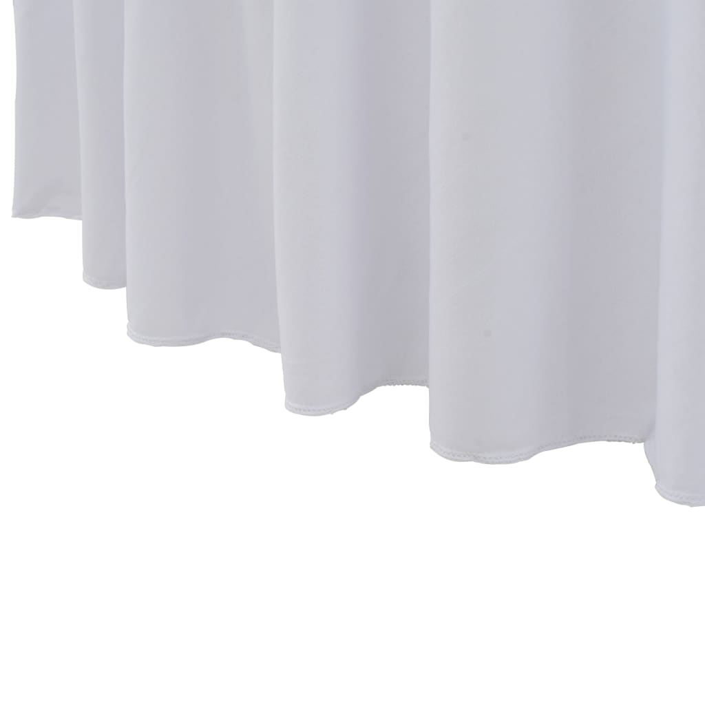 2 nappes stretch avec liseré blanc 150x74 cm