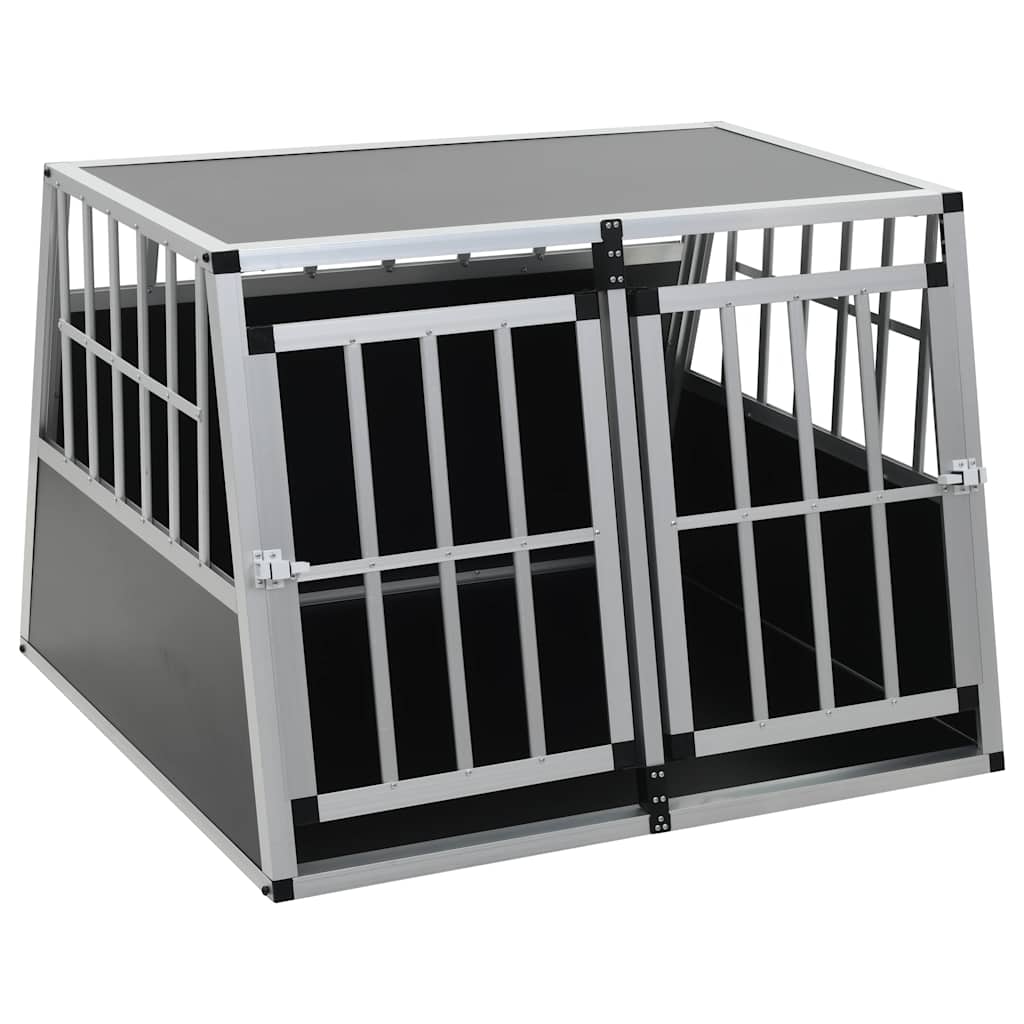 Hundetransportbox mit Doppeltür 94 x 88 x 69 cm