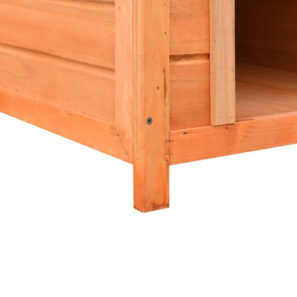 Hundehütte Kiefernholz & Tannenholz Massiv 72x85x82 cm