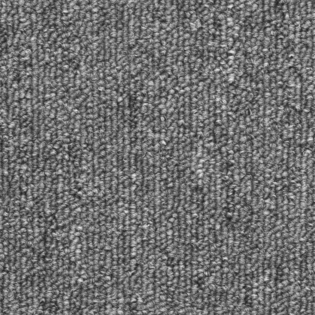 Stair Mats 15 pcs. 56x17x3 cm Dark Grey Half-Round