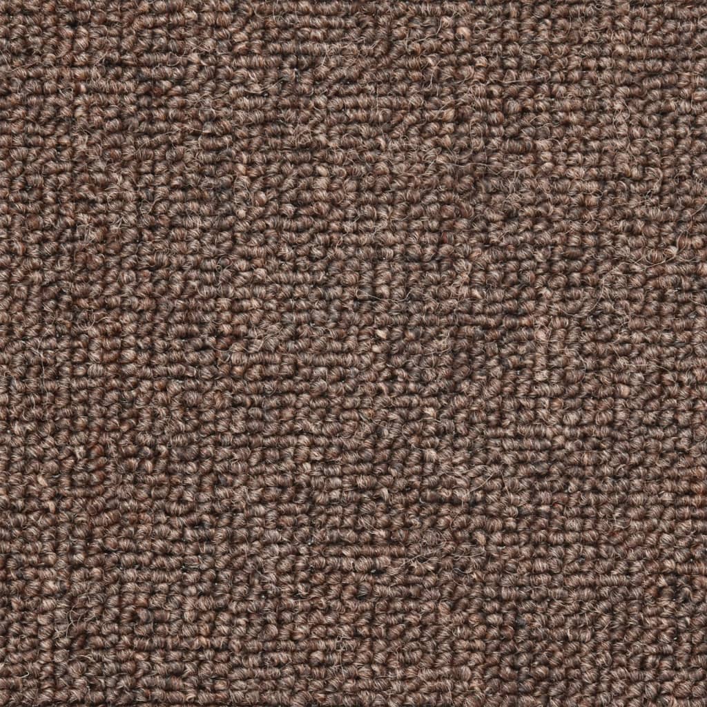 Tapis de marche 15 pcs 56x17x3 cm Marron café Semi-rond