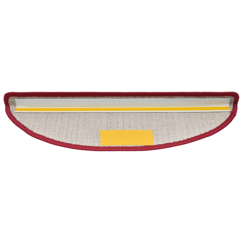 Stufenmatten 15 Stk. 56x17x3 cm Rot Halbrund