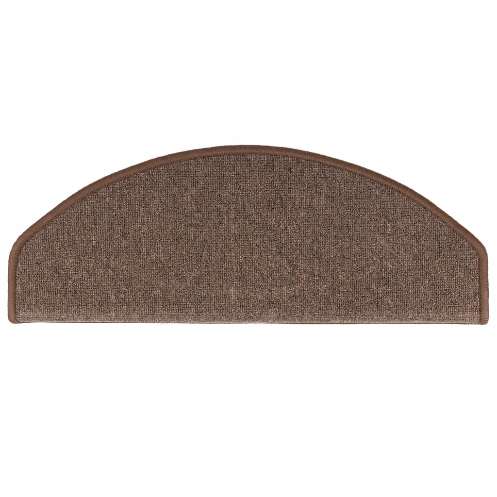 Stufenmatten 15 Stk. 65x24x4 cm Kaffeebraun Halbrund Groß