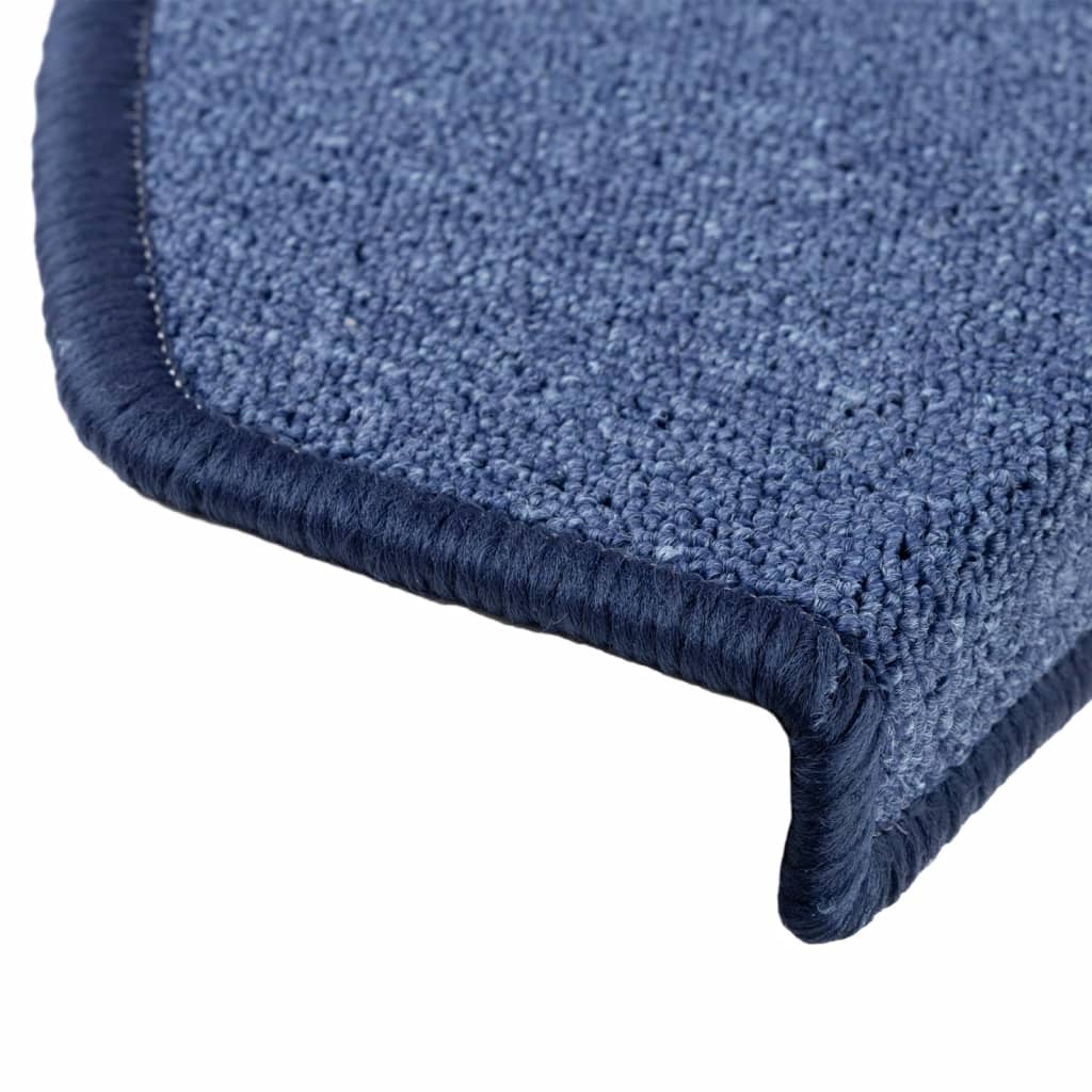 15 pcs. Stair Mats Blue 65 x 24 x 4 cm