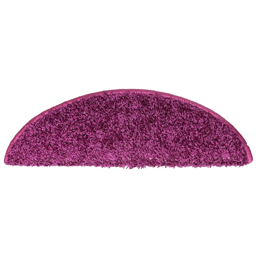 Tapis de marchettes 15 pces 56x17x3 cm Violet Demi-rond