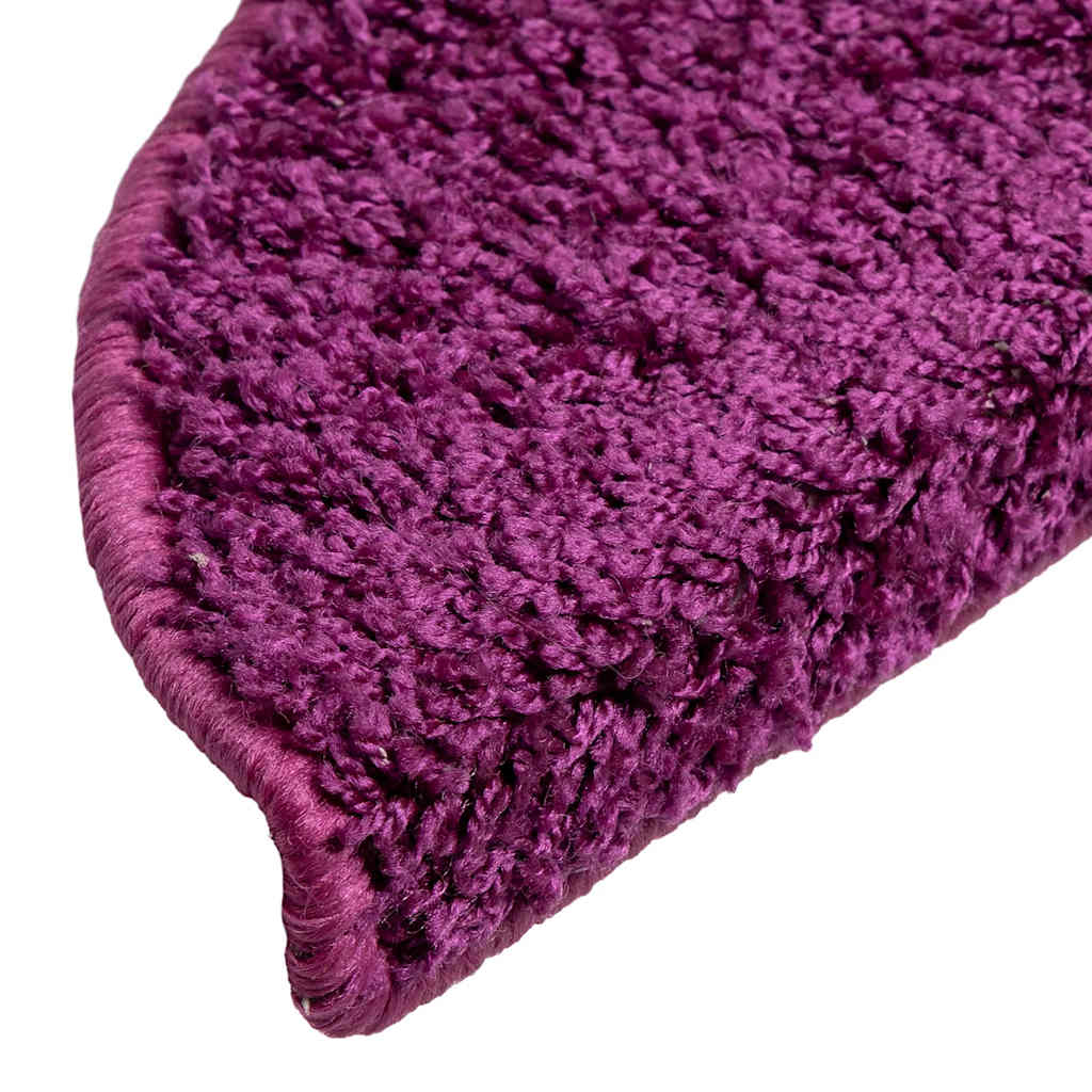 Tapis de marchettes 15 pces 56x17x3 cm Violet Demi-rond