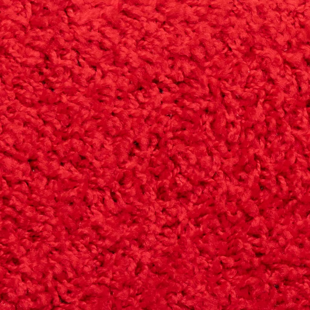 Stair mats 15 pcs. 56x17x3 cm Red Semi-circular