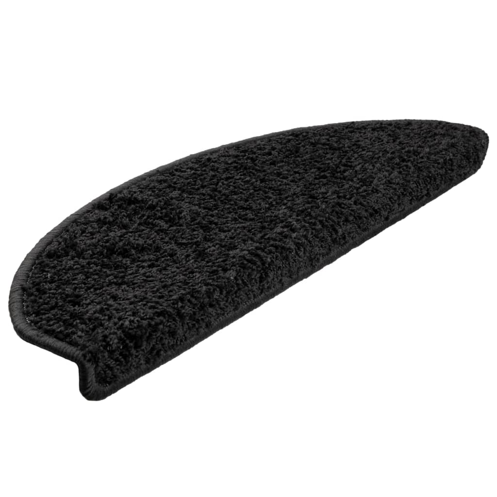 Tapis de marche 15 pcs. 65x21x4 cm Noir Semi-circulaire Grand