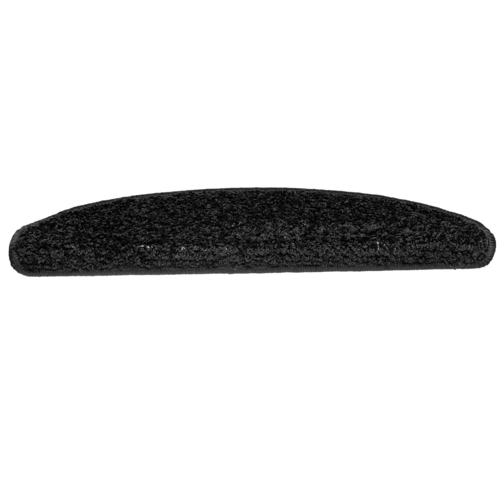 Tapis de marche 15 pcs. 65x21x4 cm Noir Semi-circulaire Grand