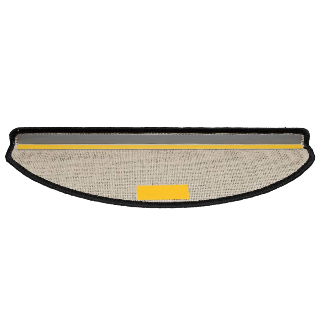 Tapis de marche 15 pcs. 65x21x4 cm Noir Semi-circulaire Grand