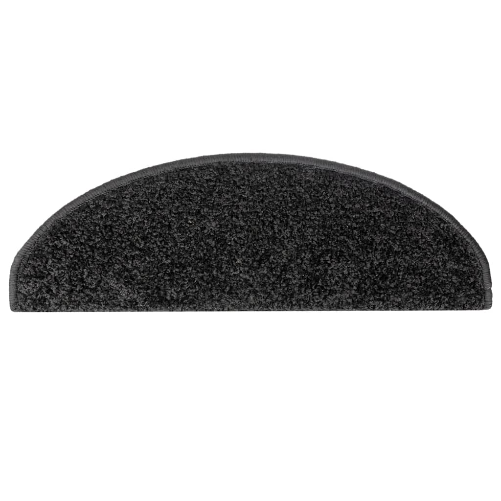 Tapis de marche 15 pcs. 65x21x4 cm Noir Semi-circulaire Grand