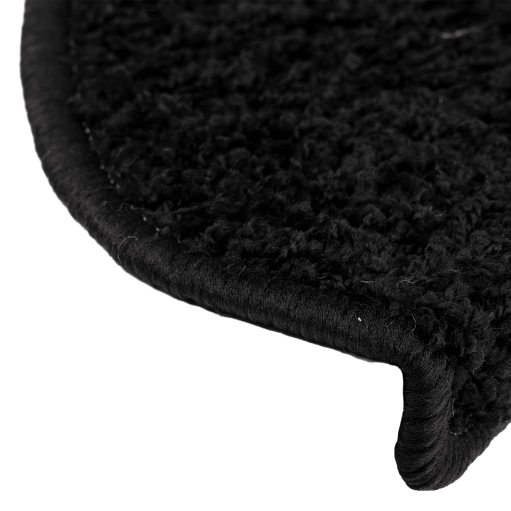 Tapis de marche 15 pcs. 65x21x4 cm Noir Semi-circulaire Grand