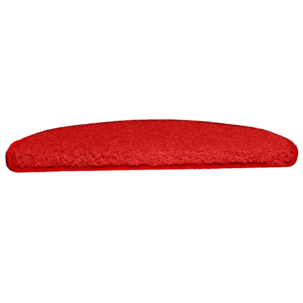 Marches d'escalier 15 pcs. 65x21x4 cm Rouge Demi-Rond Grand