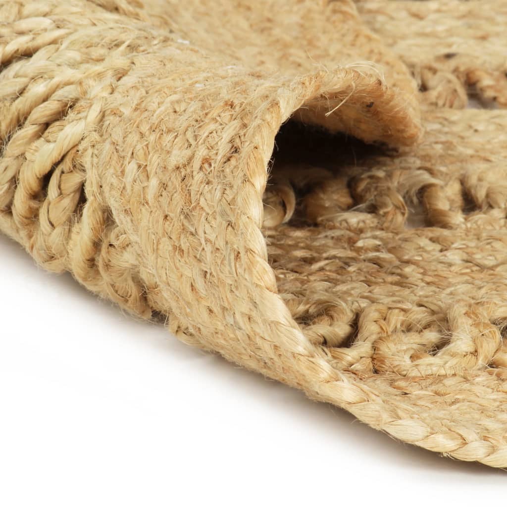 Tapis fait main en jute tressée 90 cm