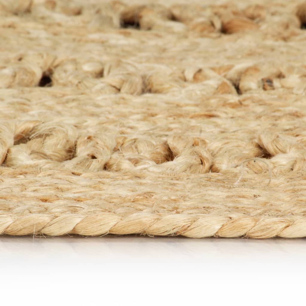 Tapis fait main en jute tressée 90 cm