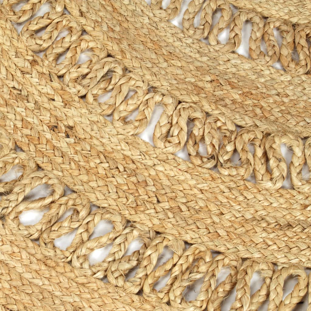 Tapis fait main en jute tressée 90 cm