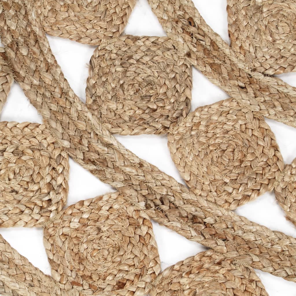 Rug Handwoven Jute Braided 120 cm