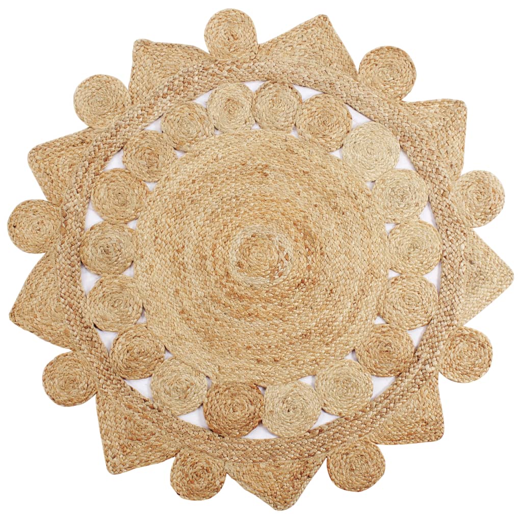 Tapis Tressé à la Main en Jute 150 cm