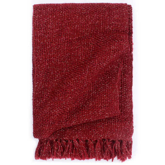 Blanket Bordeaux Red 220 x 250 cm Polyester
