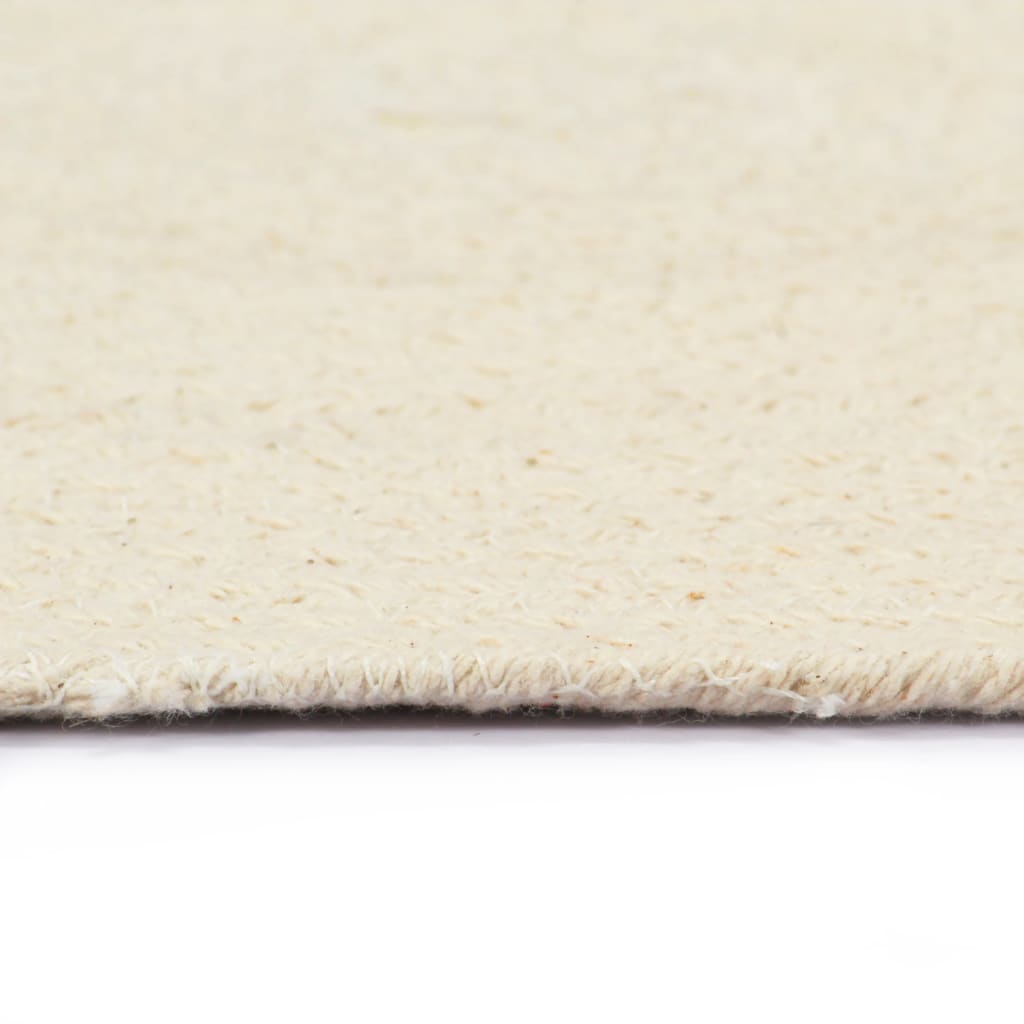 Placemats 6 pcs. Natural 38 cm Round Cotton
