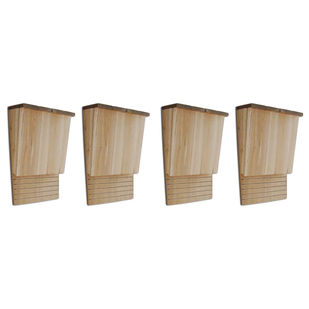 Bat Houses 4 pcs. 22 x 12 x 34 cm Wood