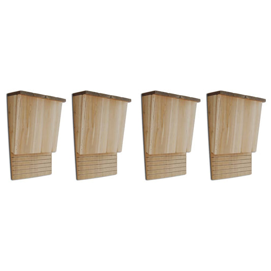 Fledermaushäuser 4 Stk. 22 x 12 x 34 cm Holz
