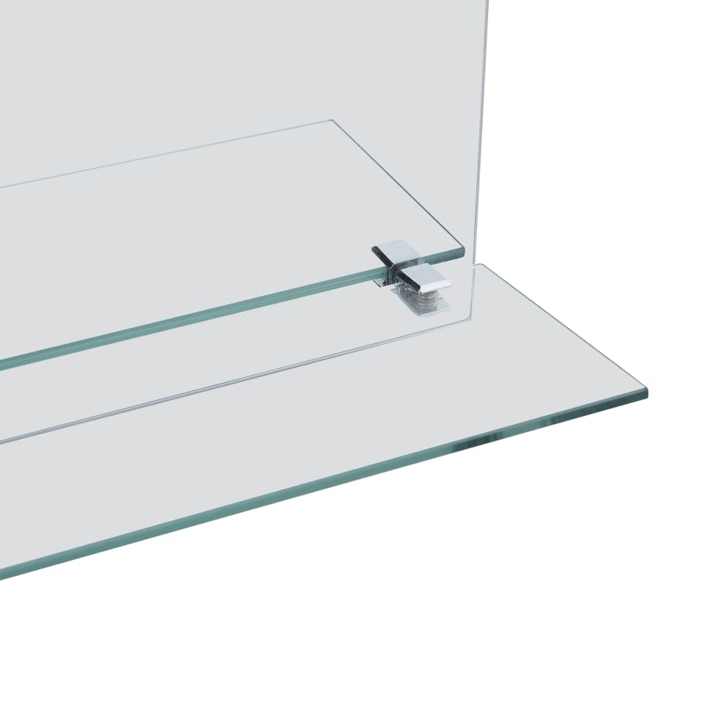 Wall Mirror with Shelf 30×50 cm Toughened Glass
