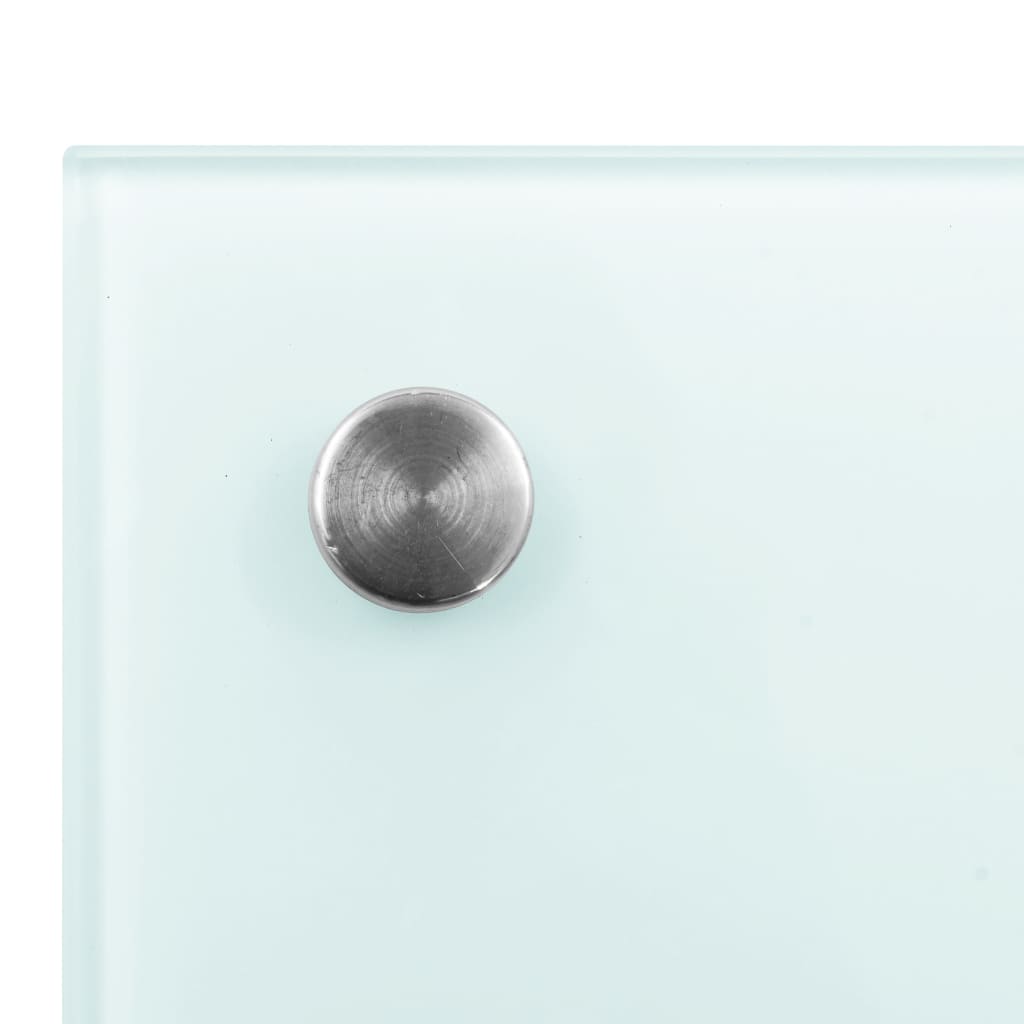 Küchenrückwand Weiß 100x40 cm Hartglas