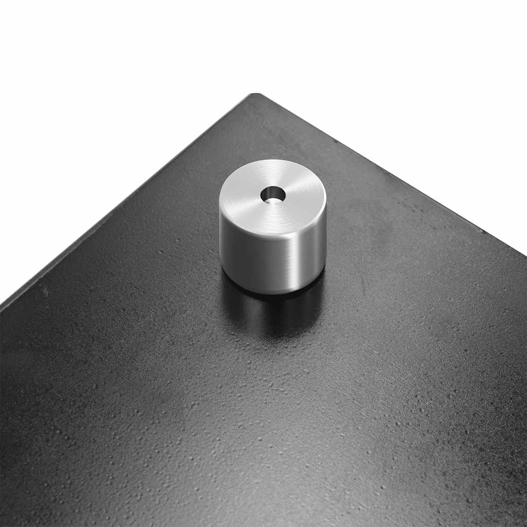 Küchenrückwand Schwarz 90x40 cm Hartglas