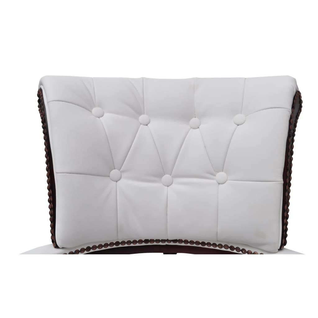 Fauteuil de bureau pivotant blanc