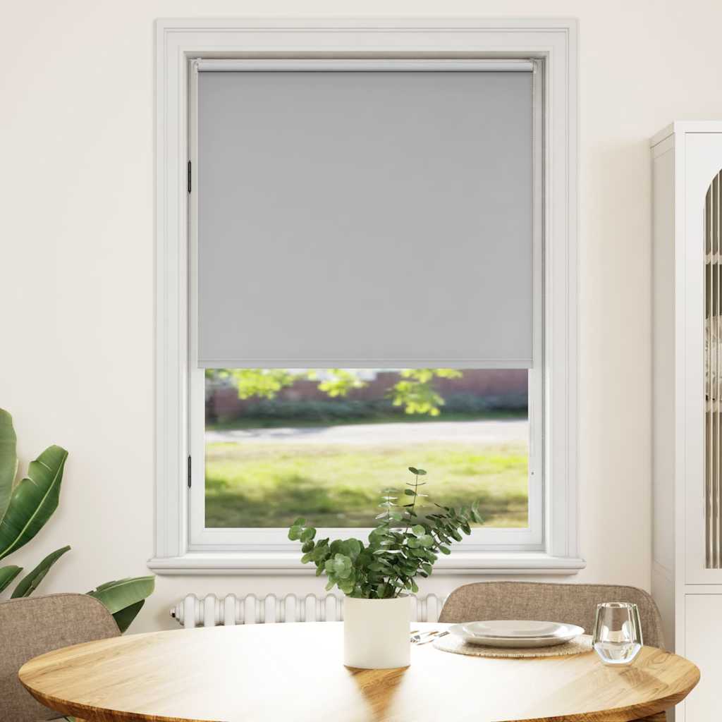Blackout blind 84.4 x 175 cm, fabric width 80 cm, grey