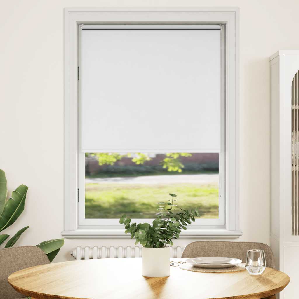 Blackout roller blind 104.4 x 175 cm, fabric width 100 cm, white
