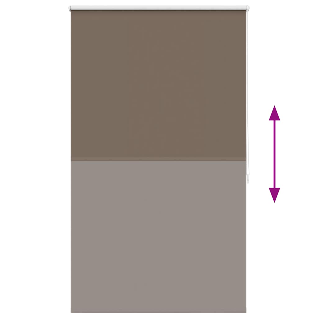 Blackout blind 124.4 x 175 cm, fabric width 120 cm, coffee brown