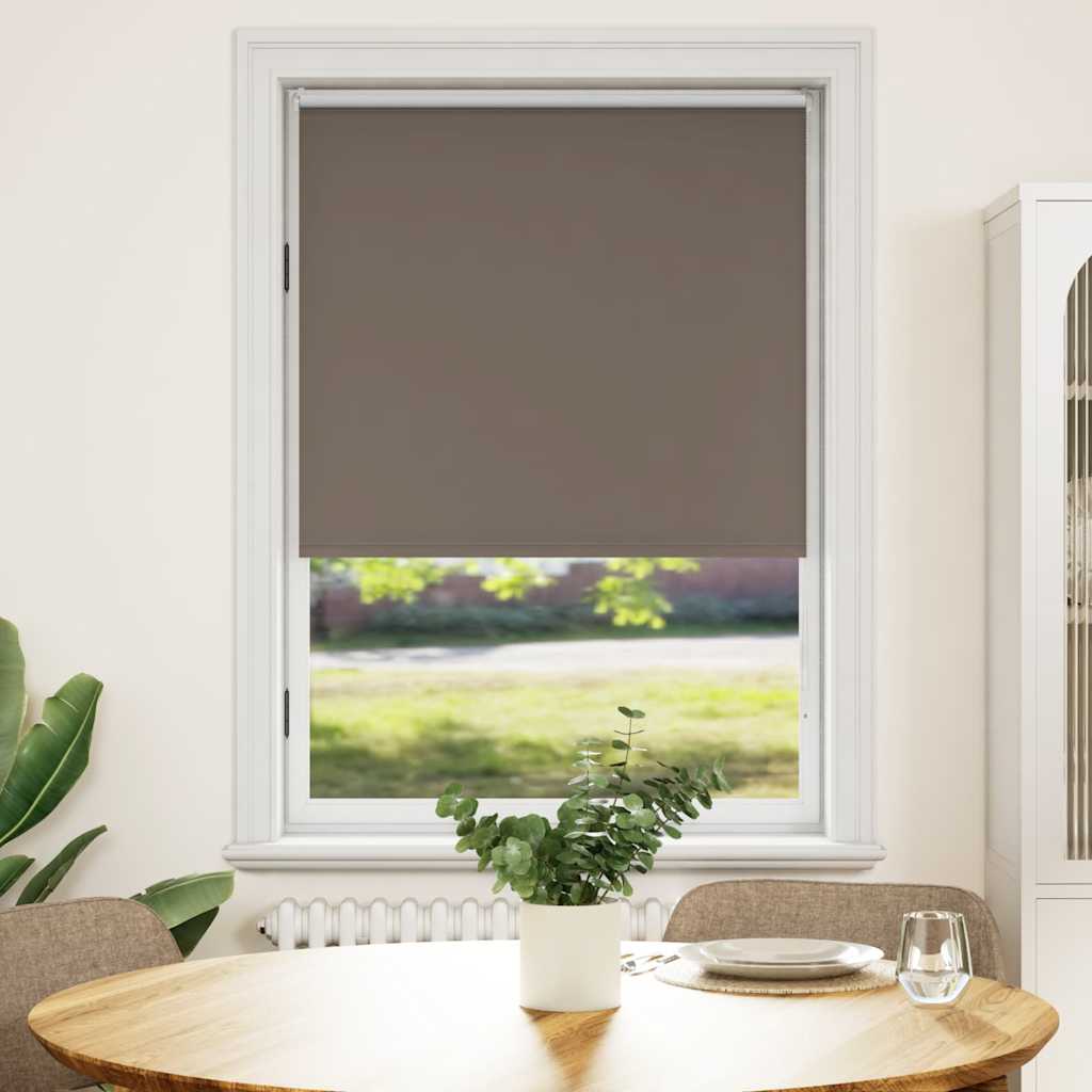 Blackout blind 124.4 x 175 cm, fabric width 120 cm, coffee brown