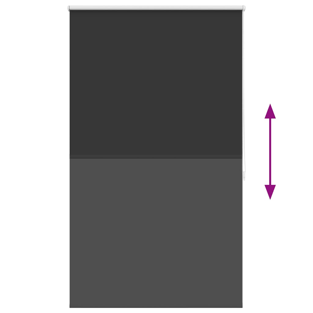 Verdunkelungsrollo 124,4 x 175 cm, Stoffbreite 120 cm, schwarz