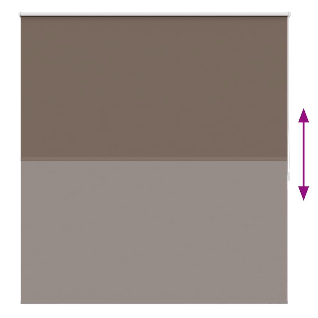 Blackout blind 144.4 x 175 cm, fabric width 140 cm, coffee brown