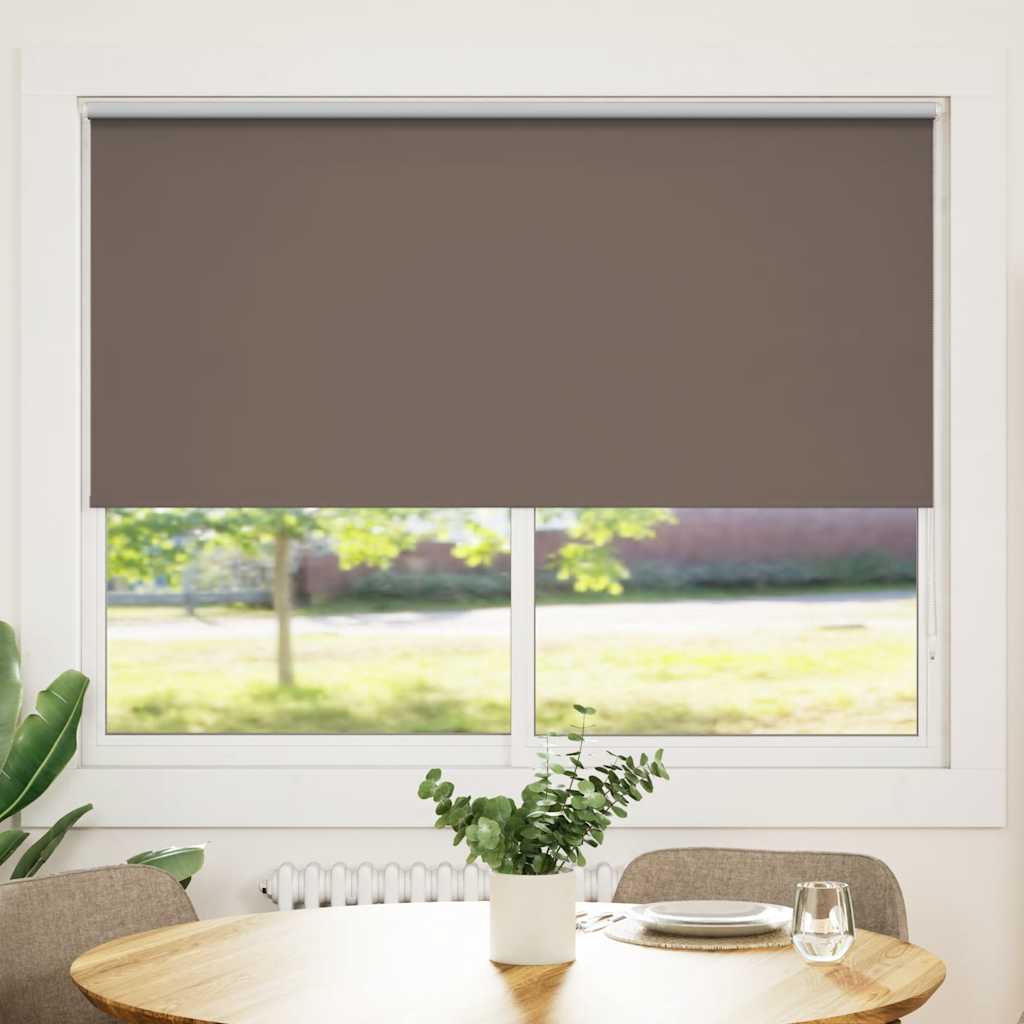 Blackout blind 144.4 x 175 cm, fabric width 140 cm, coffee brown