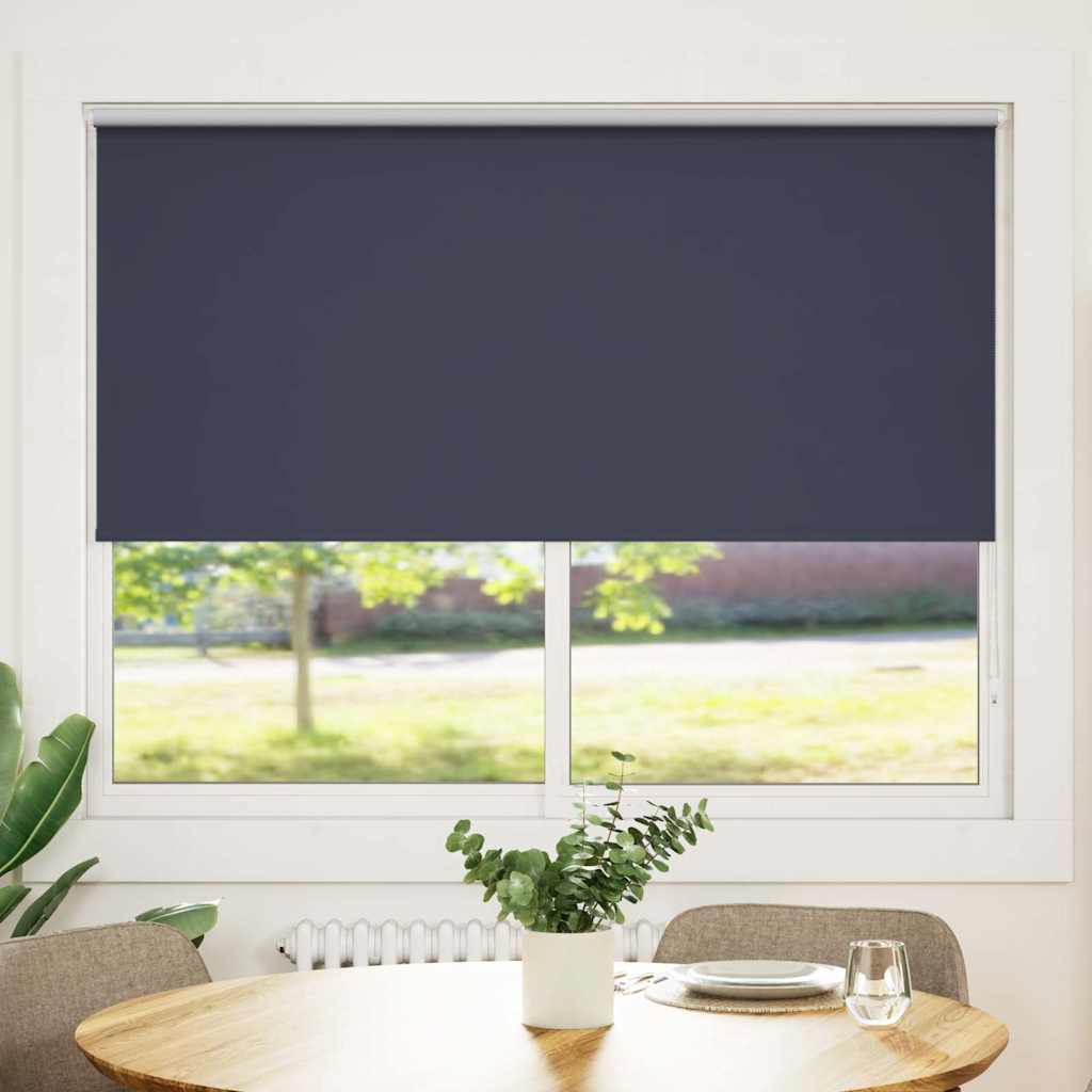 Blackout Roller Blind 144.4 x 175 cm, Fabric Width 140 cm, Navy Blue
