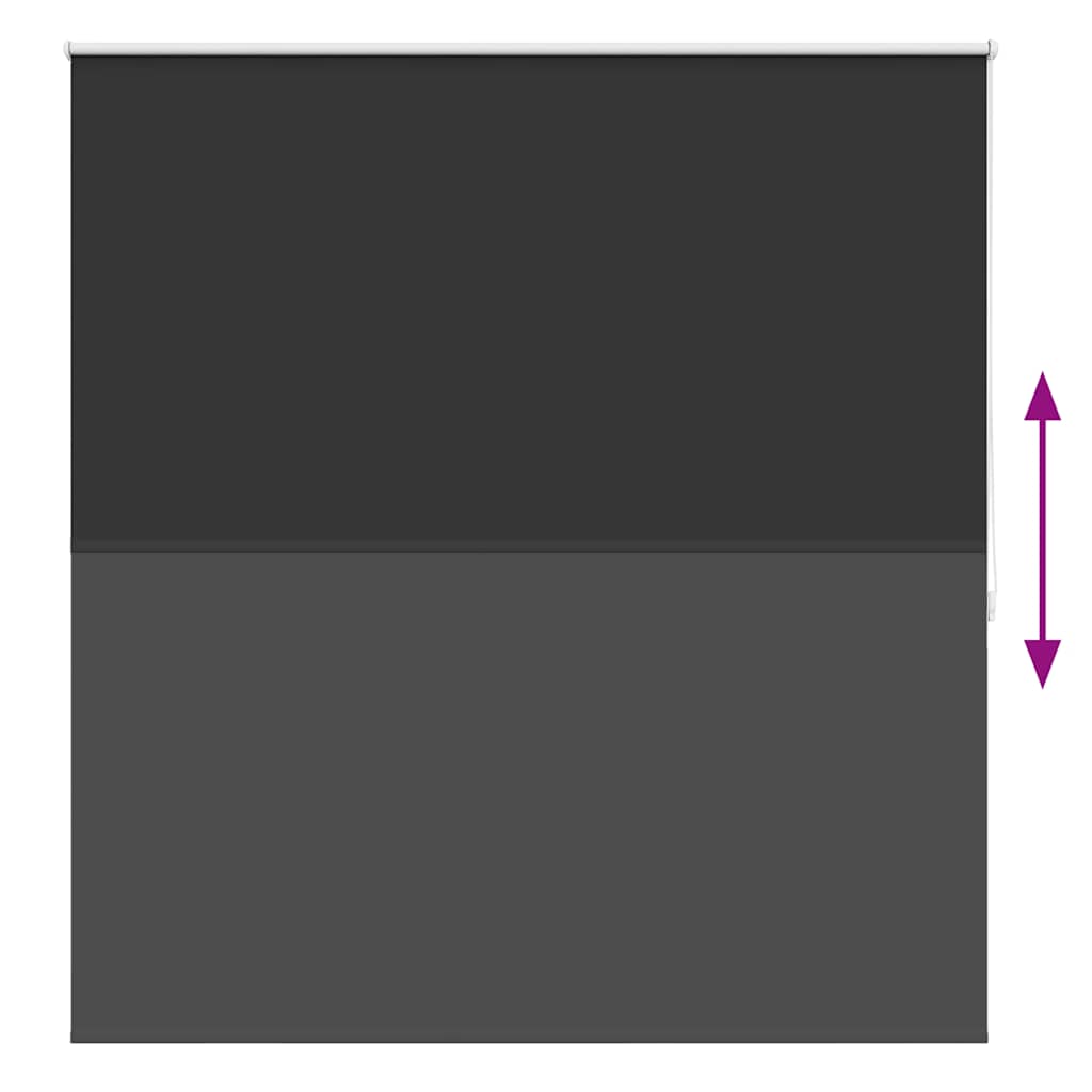 Blackout blind 164.4 x 175 cm, fabric width 160 cm, black