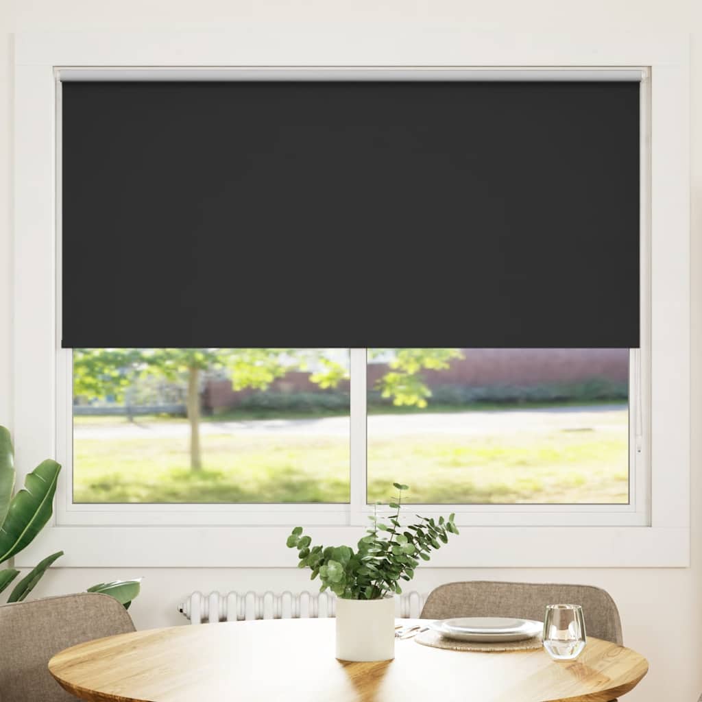 Blackout blind 164.4 x 175 cm, fabric width 160 cm, black