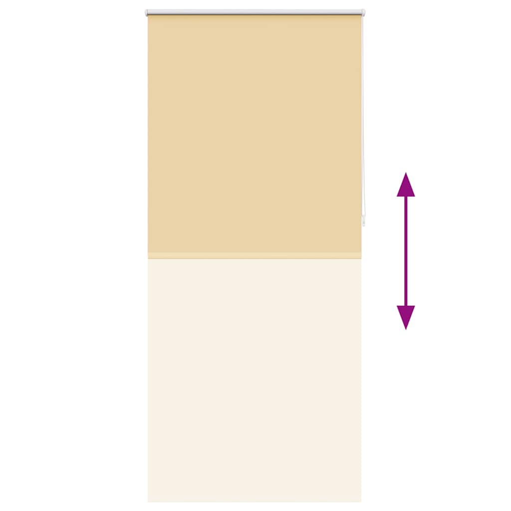 Store occultant 84,4 x 230 cm, largeur de tissu 80 cm, beige