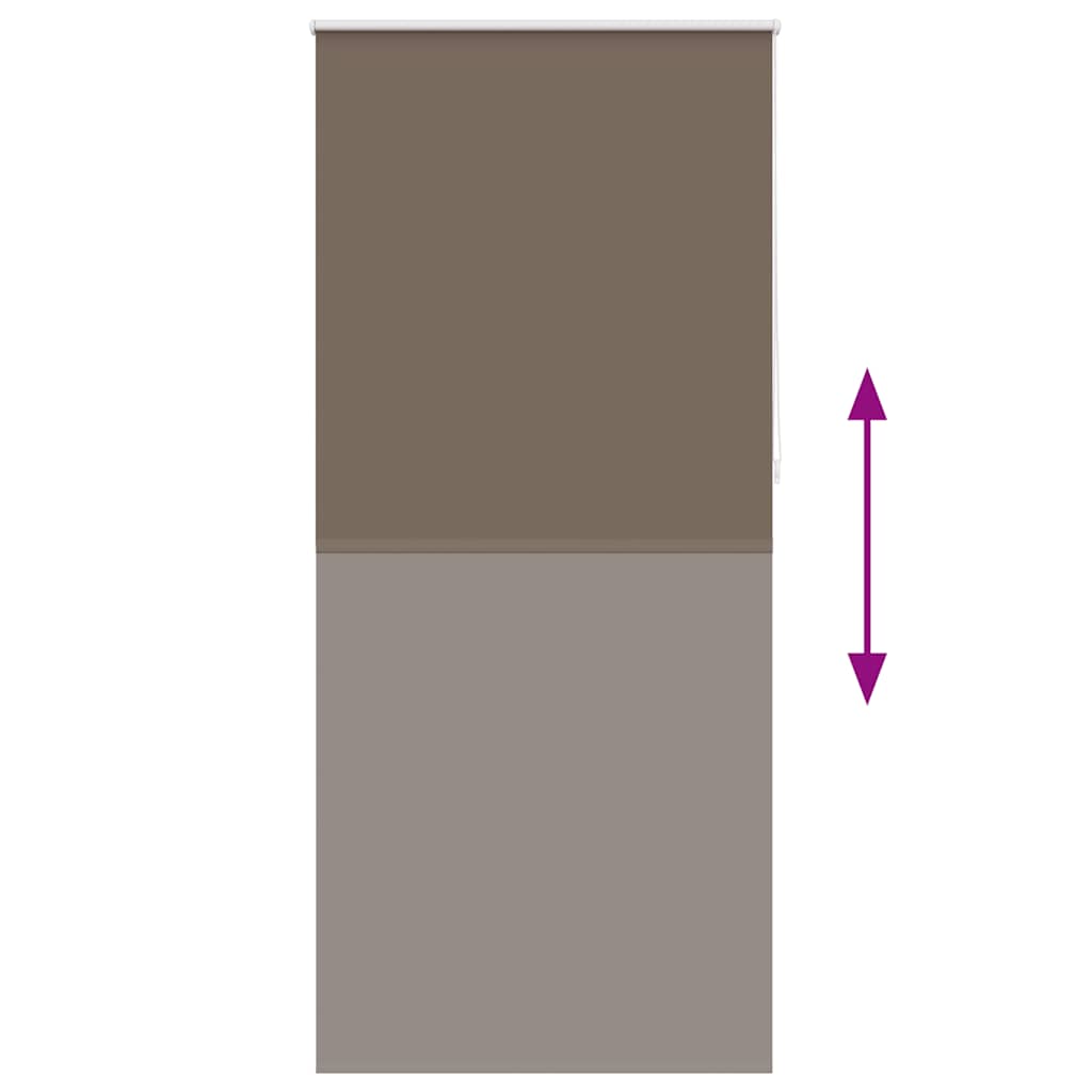 Verdunkelungsrollo 84,4 x 230 cm, Stoffbreite 80 cm, Kaffeebraun