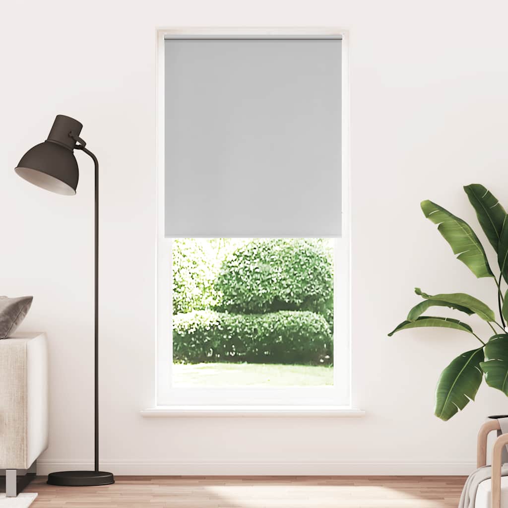 Blackout roller blind 84.4 x 230 cm, fabric width 80 cm, grey