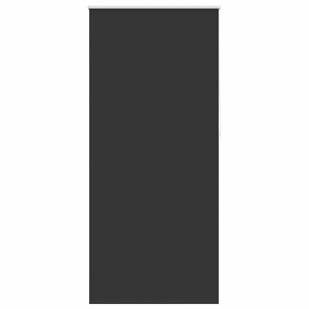 Blackout roller blind 84.4 x 230 cm, fabric width 80 cm, black