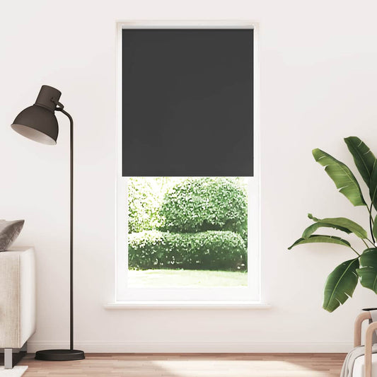 Verdunkelungsrollo 84,4 x 230 cm, Stoffbreite 80 cm, schwarz